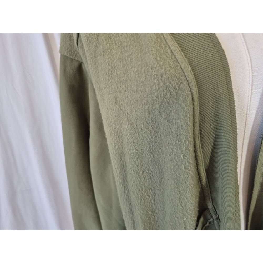 Anthropologie Pilcro Aubrey Draped Cardigan Oversized Green Fleece Small - Picture 8 of 13